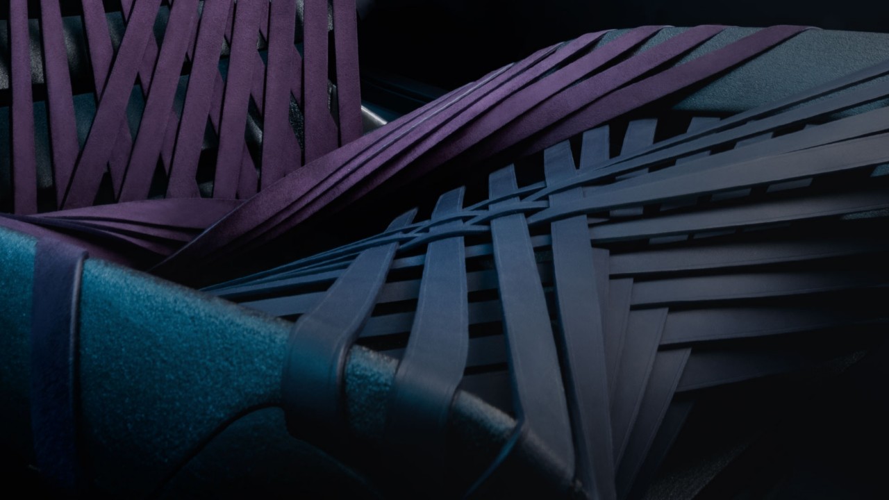 Close up of Lexus UX Concept seating textiles 