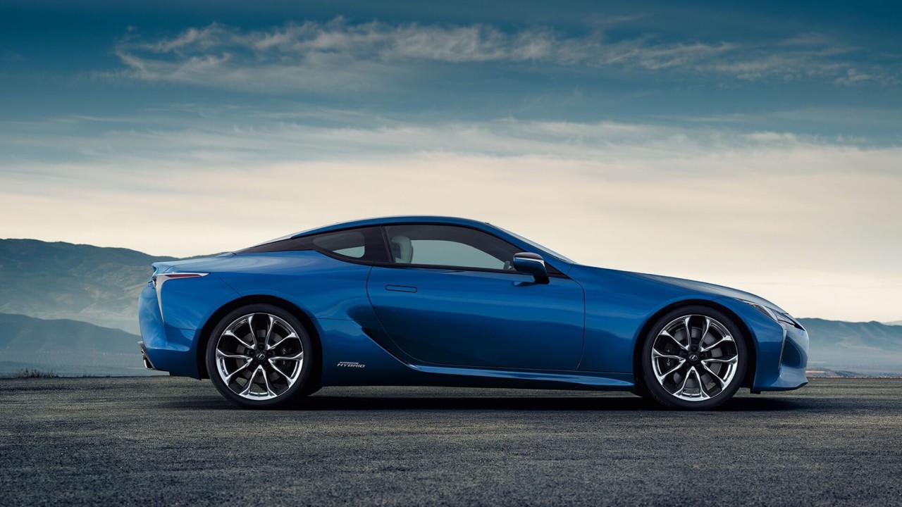 Side view of a Lexus LC 